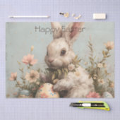 Cute Bunny Eggs Flowers Easter  Tissuepapier (Craft)