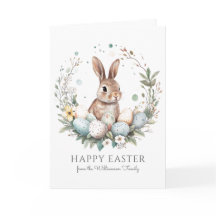 Cute Bunny-eieren Slinger Krans Persoonlijke Pasen