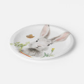 Cute Bunny en carrot Papieren Bordje (Gekanteld)