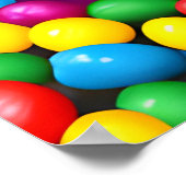 Cute Bunny en Jellybeans Poster (Hoek)