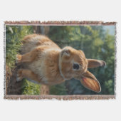 Cute Bunny English cottage garden Easter  Deken (Voorkant)