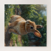 Cute Bunny English cottage garden Easter  Legpuzzel (Horizontaal)