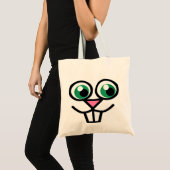 Cute Bunny Face Canvas tas (Voorkant (product))
