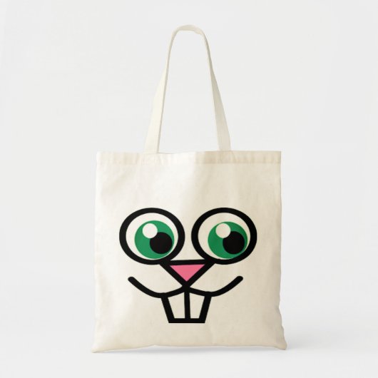 Cute Bunny Face Canvas tas (Voorkant)