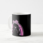 Cute Bunny Face Leopard Rainbow Stropdas Paasdag G Koffiemok (Voorkant links)