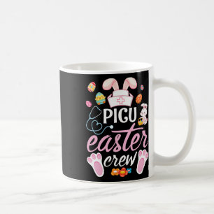 Cute Bunny Face Paaseieren Gelukkige Dag Picu Verp Koffiemok