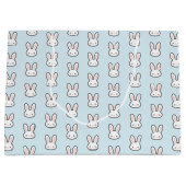 Cute Bunny Face Rabbit Pattern Groot Cadeauzakje (Voorkant)