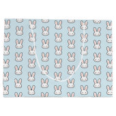 Cute Bunny Face Rabbit Pattern Groot Cadeauzakje (Achterkant)