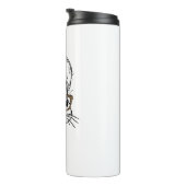 Cute Bunny Face Shirt Leopard Print Glasses EASTER Thermosbeker (Geroteerd rechts)