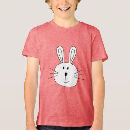 Cute Bunny Face Tri-Blend Shirt