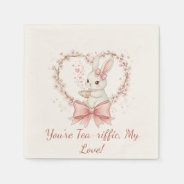 Cute Bunny Feestje - Persoonlijke Evenementendecor Servet