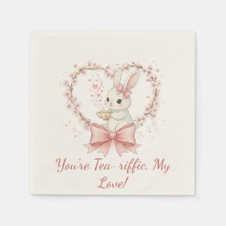 Cute Bunny Feestje - Persoonlijke Evenementendecor Servet