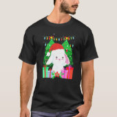Cute bunny fir tree Christmas T-shirt (Voorkant)