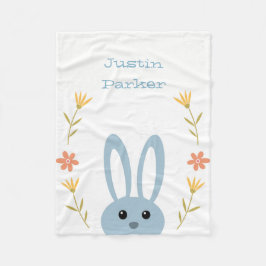Cute Bunny Fleece Blanket