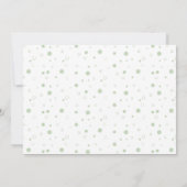 Cute Bunny Floral Baby shower Kaart (Achterkant)