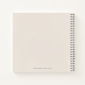 Cute Bunny Floral Christening Alternate Guest Book Notitieboek (Achterkant)