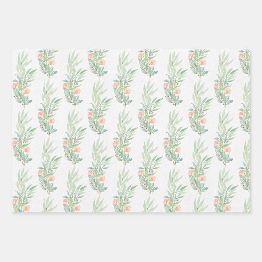 Cute Bunny Floral Inpakpapier Vel (Voorkant 2)