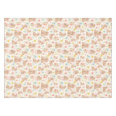 Cute Bunny Floral Spring Pattern Tafelkleed (Voorkant (Horizontaal))