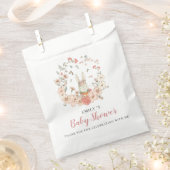 Cute Bunny Florals Dank je Baby shower Bedankzakje (Geknipt)