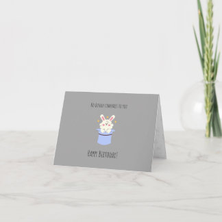 cute bunny Folded Birthday Card Card for kids Kaart