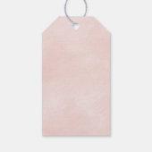 Cute Bunny Girl Baby Shower Cadeaulabel (Achterkant)