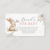 Cute Bunny Girl Books for Baby  Informatiekaartje (Voorkant)