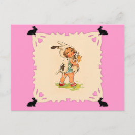 Cute  Bunny Girl Briefkaart
