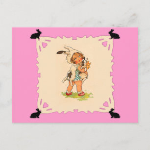 Cute Bunny Girl Briefkaart