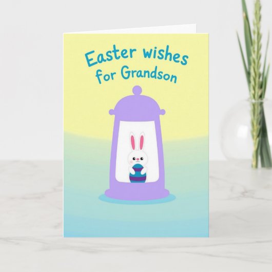 Cute Bunny Greetings Card Kaart (Voorkant)