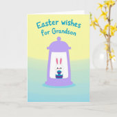 Cute Bunny Greetings Card Kaart (Gele Bloem)