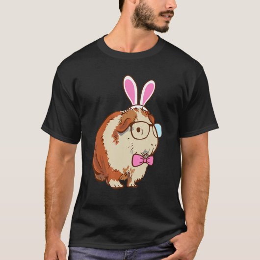 Cute Bunny Guinea Pig T-shirt (Voorkant)