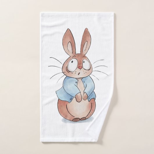 Cute bunny handdoek (Handdoek)