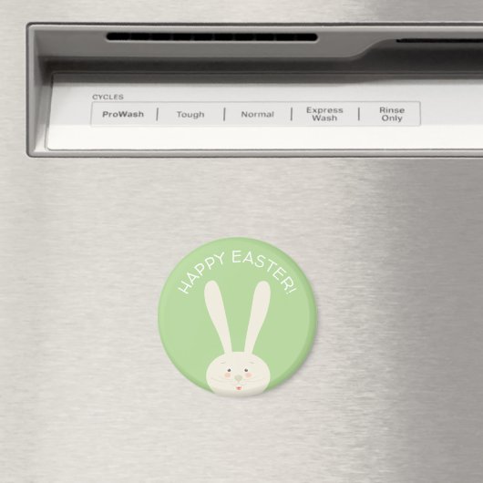 Cute Bunny Happy Easter Eggs Hunt Party Magneet (Insitu (Vaatwasser))