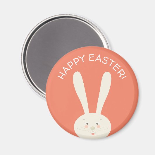 Cute Bunny Happy Easter Eggs Hunt Party Magnet (Voorkant / Achterkant)