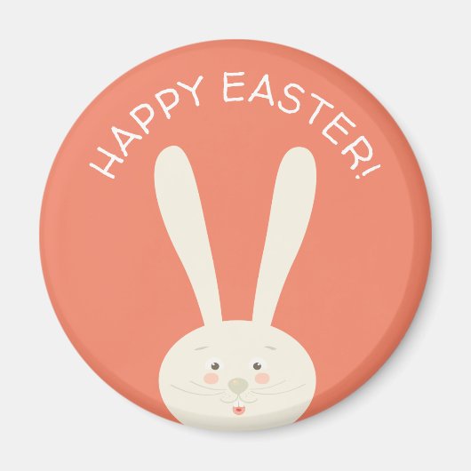 Cute Bunny Happy Easter Eggs Hunt Party Magnet (Voorkant)