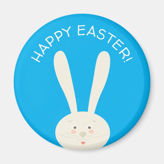 Cute Bunny Happy Easter Eggs Hunt Party Magnet (Voorkant)