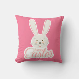 CUTE BUNNY HAPPY EASTER HOLIDAY PARTY Trendy Kussen