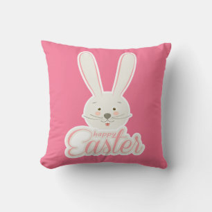 CUTE BUNNY HAPPY EASTER HOLIDAY PARTY Trendy Kussen