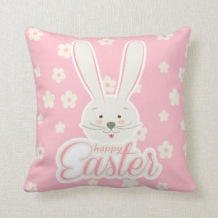 CUTE BUNNY HAPPY EASTER HOLIDAY PARTY Trendy Kussen