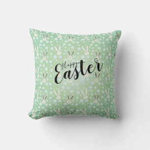 CUTE BUNNY HAPPY EASTER HOLIDAY PARTY Trendy Kussen