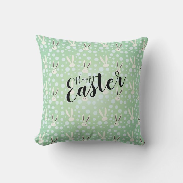 CUTE BUNNY HAPPY EASTER HOLIDAY PARTY Trendy Kussen (Voorkant)