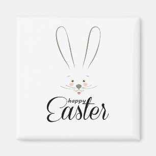 CUTE BUNNY HAPPY EASTER HOLIDAY PARTY Trendy Magneet