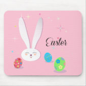 CUTE BUNNY HAPPY EASTER HOLIDAY PARTY Trendy Muismat (Voorkant)