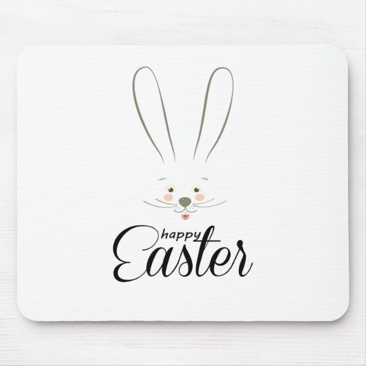 CUTE BUNNY HAPPY EASTER HOLIDAY PARTY Trendy Muismat (Voorkant)