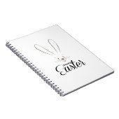 CUTE BUNNY HAPPY EASTER HOLIDAY PARTY Trendy Notitieboek (Rechterzijde)