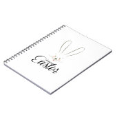CUTE BUNNY HAPPY EASTER HOLIDAY PARTY Trendy Notitieboek (Linkerzijde)