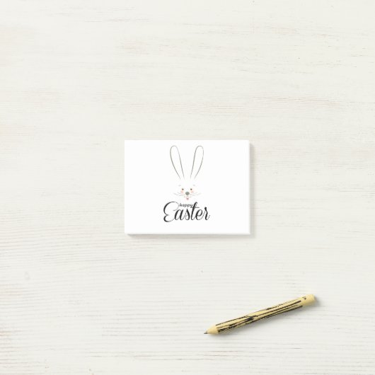 CUTE BUNNY HAPPY EASTER HOLIDAY PARTY Trendy Post-it® Notes (Op bureau)