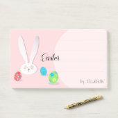 CUTE BUNNY HAPPY EASTER HOLIDAY PARTY Trendy Post-it® Notes (Op bureau)