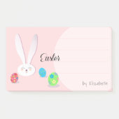 CUTE BUNNY HAPPY EASTER HOLIDAY PARTY Trendy Post-it® Notes (Voorkant)