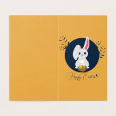 Cute Bunny Happy Paaspack van 25 Mini Kaarten (Buitenkant ongevouwen)